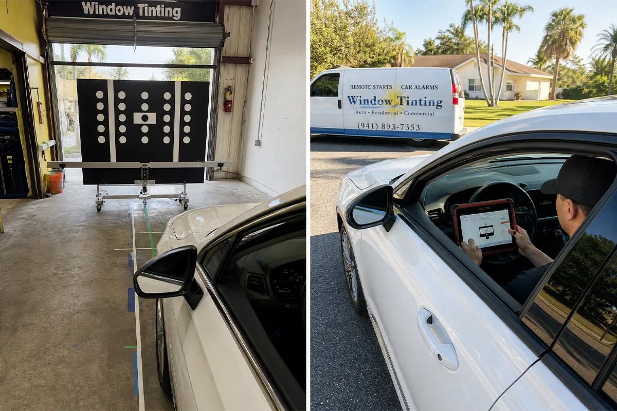 Static vs dynamic ADAS calibration comparison at A Star Auto Glass Sarasota FL